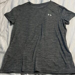 Under Armour Women's Dark Heather Gray Short Sleeve Performance Tee